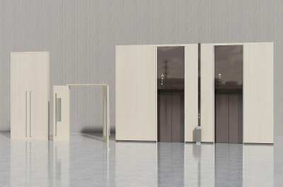 现代双开门3D模型下载